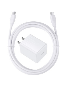 Cargador Rápido USB C 20W con Cable 1.8m para Google Pixel y Samsung