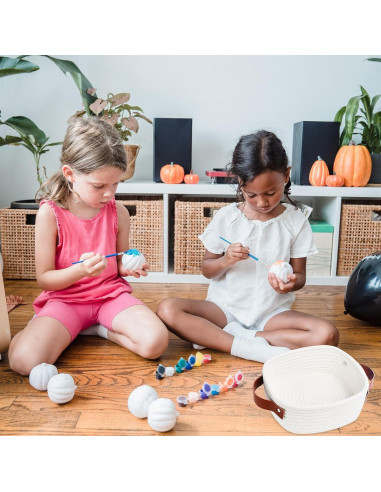 Cesta de Almacenamiento ABenkle Cuadrada 18x18x8 cm Blanca