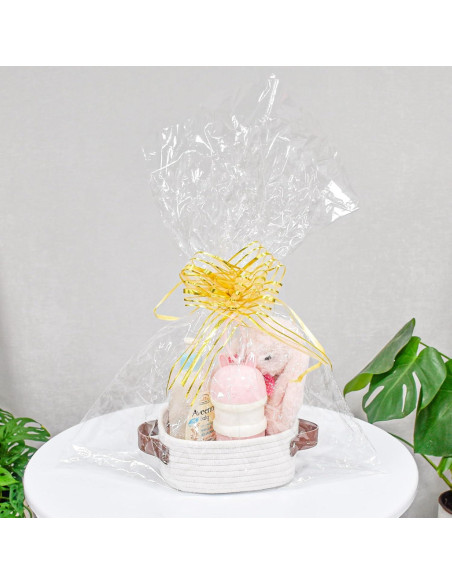 Cesta de Almacenamiento ABenkle Cuadrada 18x18x8 cm Blanca