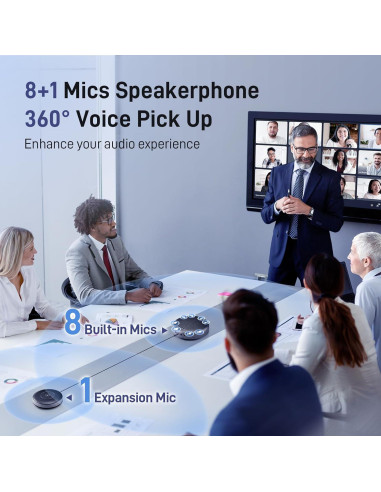 Webcam 4K EMEET S800 + Altavoz Bluetooth Luna Plus