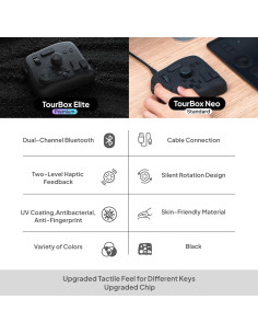 Controlador de Edición TourBox NEO y Elite Negro 2