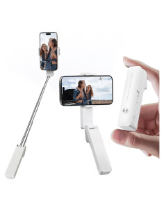 Selfie Stick Mini yAyusi Extensible 70 cm Blanco Portátil