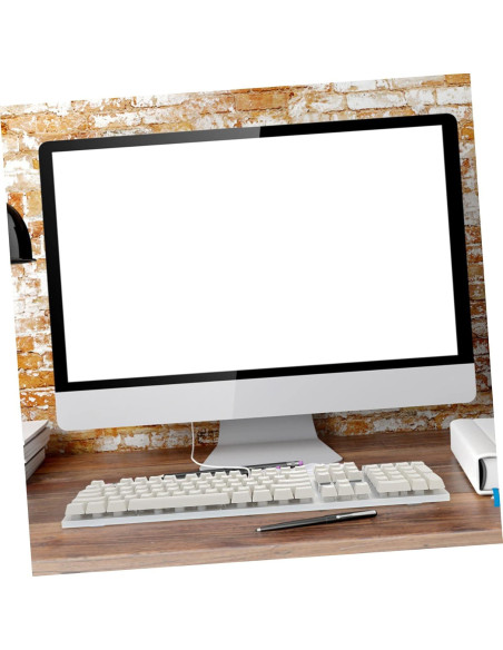 Teclado Mecánico USB Retroiluminado OSALADI Ergonómico Blanco