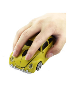 Mouse Inalambrico Usbkingdom Deportivo 1600DPI Amarillo