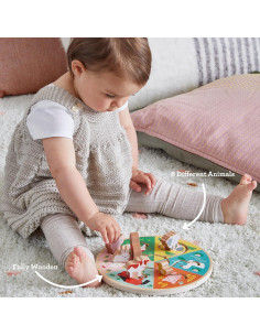 Laberinto Deslizante de Animales de Granja Petit Collage - Madera 2