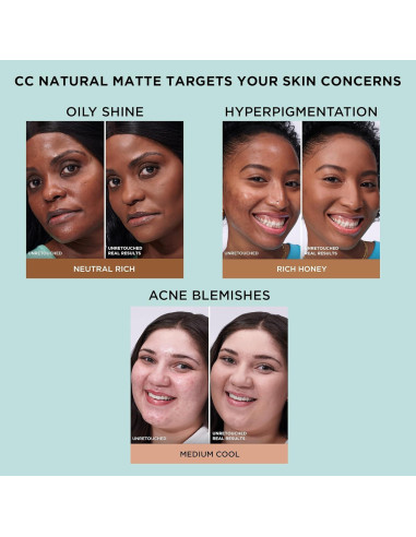 Base de Maquillaje IT Cosmetics CC+ Mate Natural 32g SPF 40