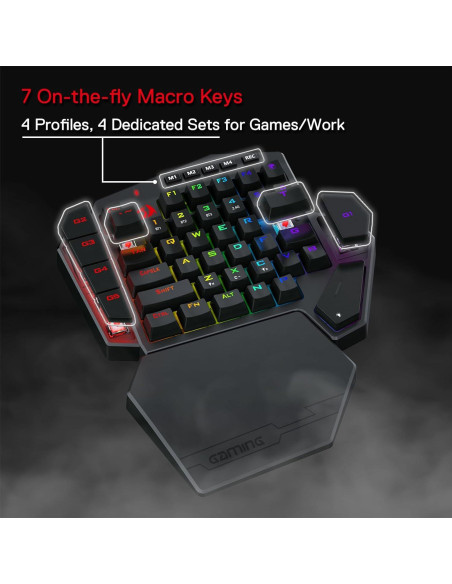Teclado Mecánico Inalámbrico Redragon K585 PRO 42 Teclas RGB