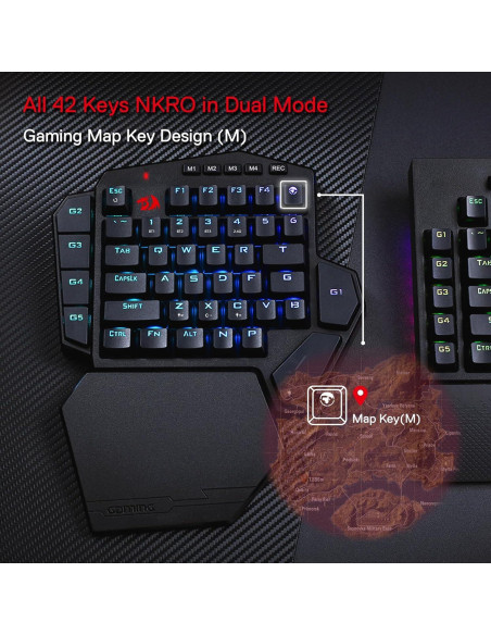 Teclado Mecánico Inalámbrico Redragon K585 PRO 42 Teclas RGB