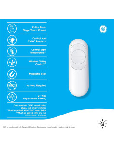 Control Remoto Inteligente GE Cync Bluetooth para Luces 2