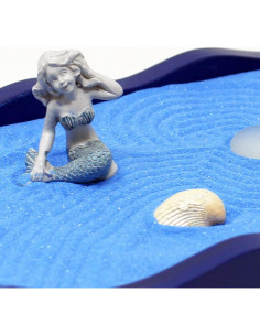 Kit Jardín Zen Nature's Mark para Escritorio con Arena Azul 2