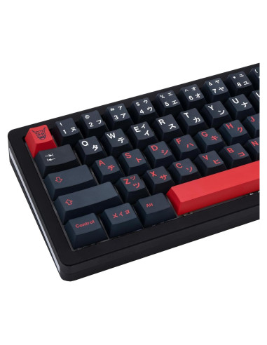 Capsulas de Teclado Mecánico GEKUCAP 129 Teclas Rojo Negro PBT