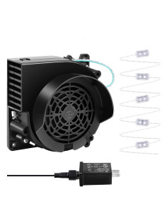 Ventilador Inflable DRHLWZN 12V con 5 Luces LED para Decoraciones