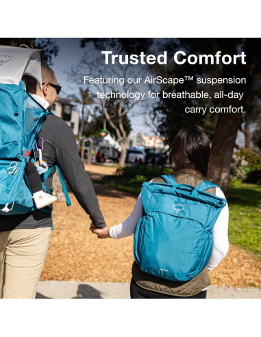 Bolsa de Cambio Poco Osprey Negra 18L Nylon Unisex