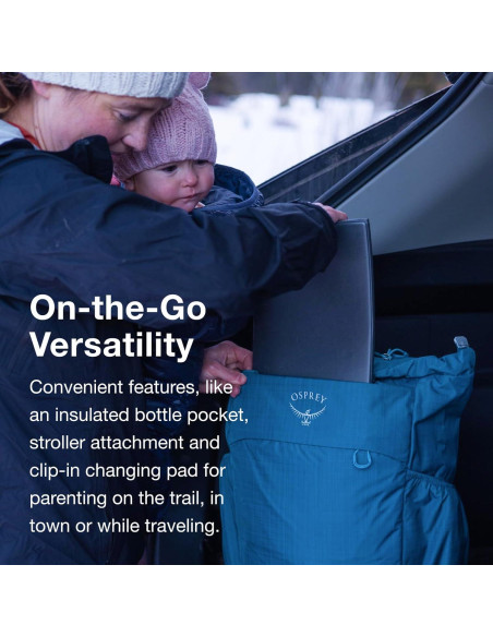 Bolsa de Cambio Poco Osprey Negra 18L Nylon Unisex