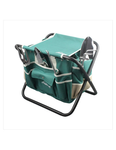 Kit de Jardinería Mobitel con Taburete y 5 Herramientas