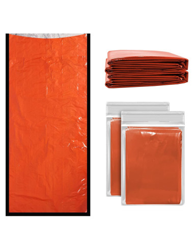 Bolsa de Dormir de Emergencia ANYOO Mylar Impermeable 2 Unidades
