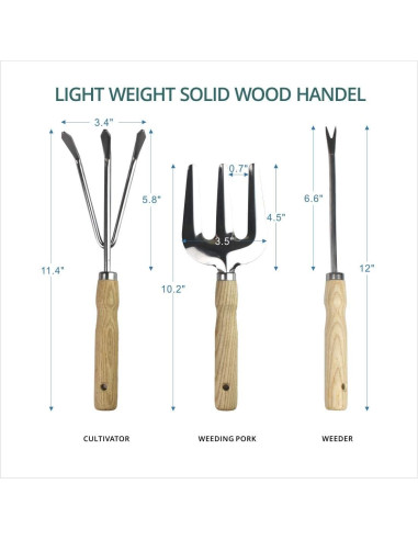 Kit de Jardinería Mobitel con Taburete y 5 Herramientas