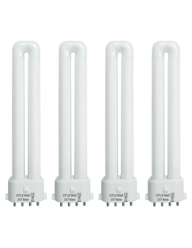 Bombilla CFL 9W 4100K 2G7 JL - Paquete de 4