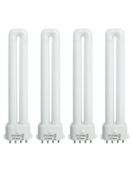 Bombilla CFL 9W 4100K 2G7 JL - Paquete de 4 Bombilla CFL 9W 4100K 2G7 JL - Paquete de 4