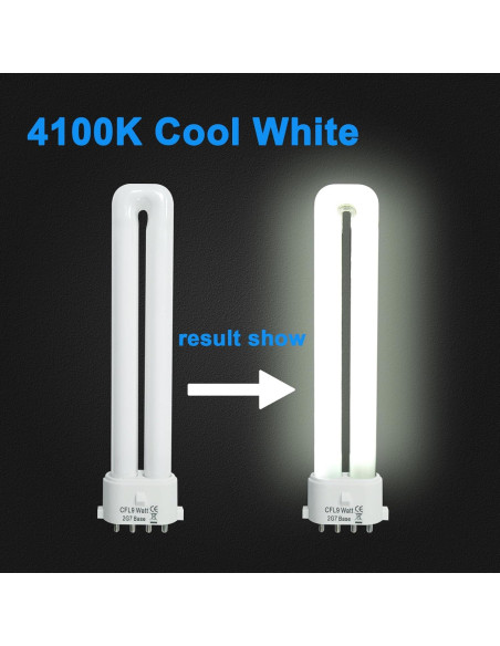 Bombilla CFL 9W 4100K 2G7 JL - Paquete de 4 Bombilla CFL 9W 4100K 2G7 JL - Paquete de 4