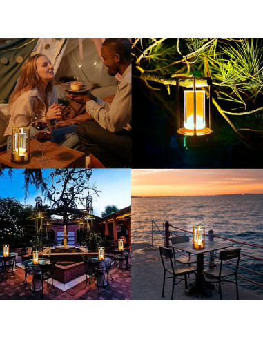 Lámpara de Mesa Recargable LAYSHINEEN 4000 mAh Dimmable