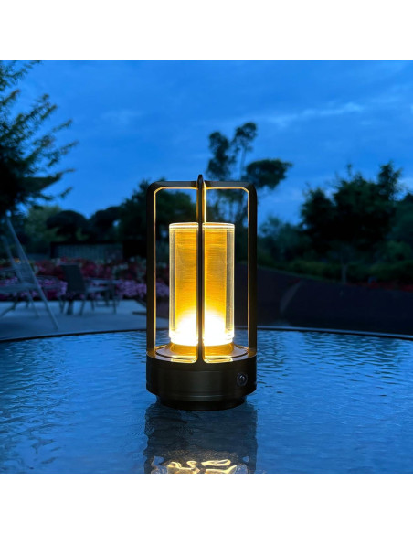 Lámpara de Mesa Recargable LAYSHINEEN 4000 mAh Dimmable