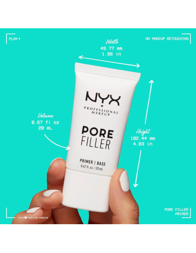 Primer Facial Rellenador de Poros NYX 27g - Vegano y Libre de Aceite