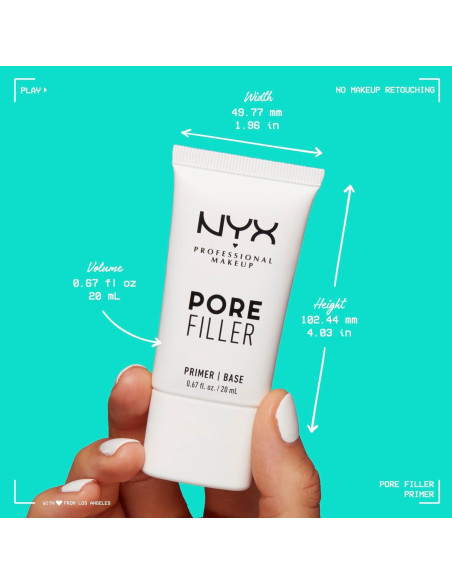 Primer Facial Rellenador de Poros NYX 27g - Vegano y Libre de Aceite