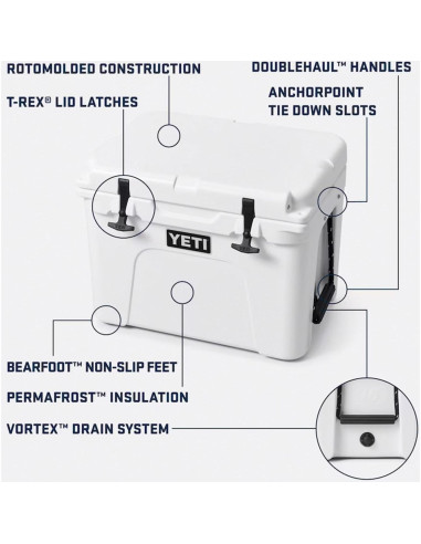 Cooler YETI Tundra 35 - 33.1L - Aislamiento PermaFrost