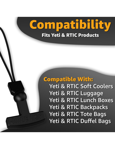 Tiradores de Cremallera Jmoe USA para Yeti y RTIC - Paquete de 2