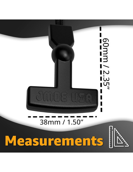 Tiradores de Cremallera Jmoe USA para Yeti y RTIC - Paquete de 2