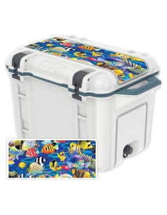 Piel de Vinilo MightySkins para Tapa Enfriador OtterBox 45 qt - Pez Tropical