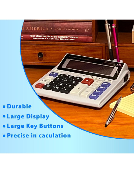 Calculadora de Escritorio Lily's Home 12 Dígitos Pantalla 12,7 cm