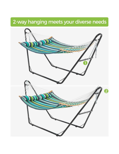 Soporte de Hamaca Universal Yaheetech de Acero Doble 215kg