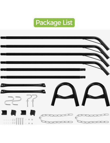 Soporte de Hamaca Universal Yaheetech de Acero Doble 215kg