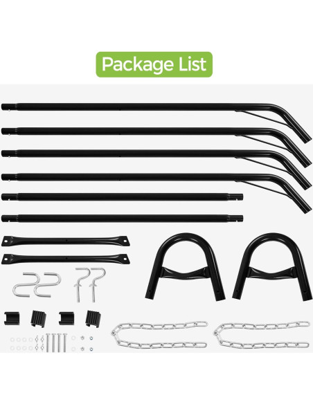Soporte de Hamaca Universal Yaheetech de Acero Doble 215kg