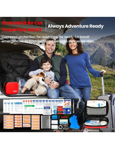 Kit de Primeros Auxilios L&L 120 Piezas Impermeable Rojo