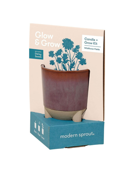 Kit de Crecimiento de Flores + Vela Aromática Modern Sprout