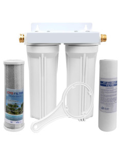 Sistema de Filtro de Agua Doble OKBA WF001 para RV y Barcos