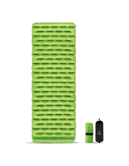 Colchoneta Aislada Inflable ATEPA 6 R-Value 182x62 cm Verde Colchoneta Aislada Inflable ATEPA 6 R-Value 182x62 cm Verde