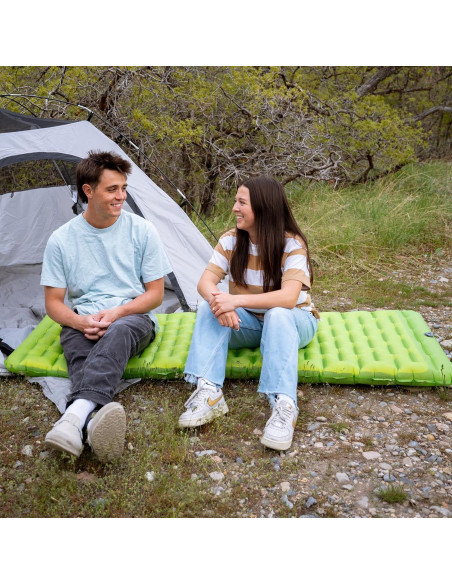 Colchoneta Aislada Inflable ATEPA 6 R-Value 182x62 cm Verde Colchoneta Aislada Inflable ATEPA 6 R-Value 182x62 cm Verde