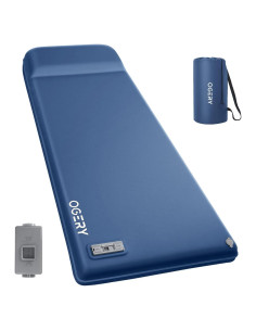 Colchón Autoinflable OGERY 3.15" Espuma Viscoelástica Azul