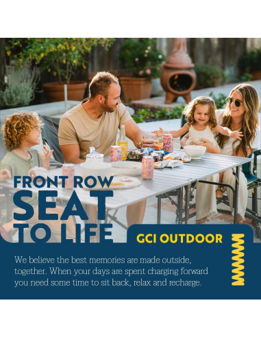 Mesa Plegable GCI Outdoor Slim-Fold XL para 6 Personas