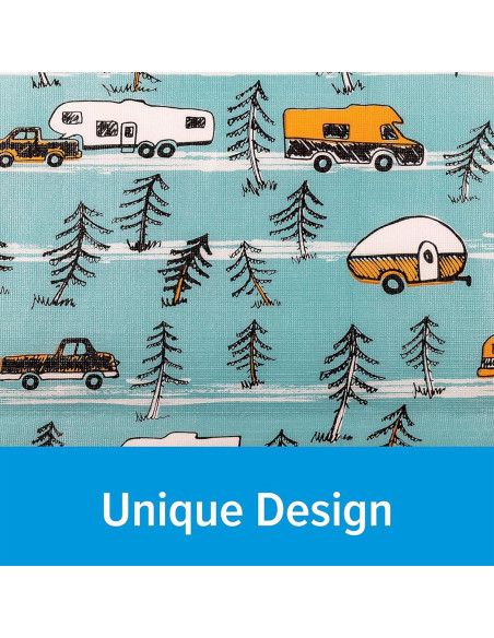 Mantel de Camping Camco 274x137 cm + Fundas para Bancos 274x46 cm