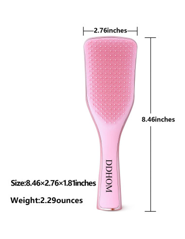 Cepillo Desenredante BXTECH para Adultos y Niños - 21.5x7 cm