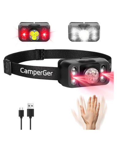 Linterna Frontal Recargable KambGear CG101 2000 Lúmenes LED