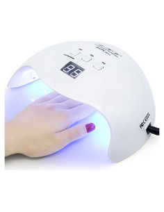 Lámpara de Uñas UV LED LKE 40W con 3 Temporizadores Blanca