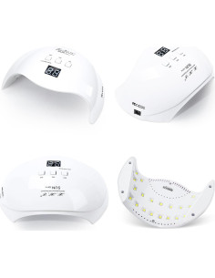 Lámpara de Uñas UV LED LKE 40W con 3 Temporizadores Blanca 2