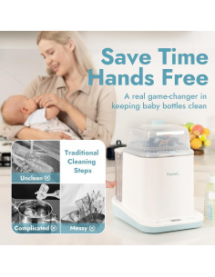Lavadora y Esterilizador de Botellas Papablic Pro 4 en 1 2