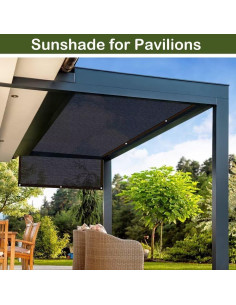 Tela de Sombra TOTOZAKUL 2.44x3.66 m Negra 70% Sombreado 2